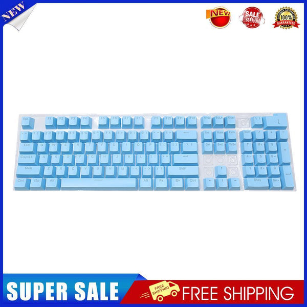 104pcs Universal Mechanical Keyboard Keycap PC Bakclit Key Cap (Light Blue)