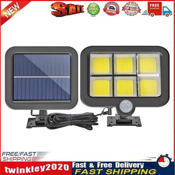 1pc COB 120LED Solar Motion Sensor Wall Light Outdoor Waterproof Yard Lamp Newly