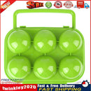 6 grid Eggs Plastic Container Holder Folding Egg Storage Box Handle Case Newly