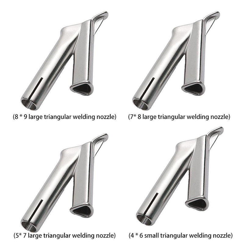 Speed Welding Nozzle Triangular Hot Gun Head Welding Tip for Vinyl (5x7mm)