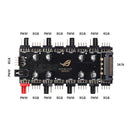 1 to 8 Multi Way Splitter RGB PWM Hub Speed Controller Adapter (12V 4Pin) Newly