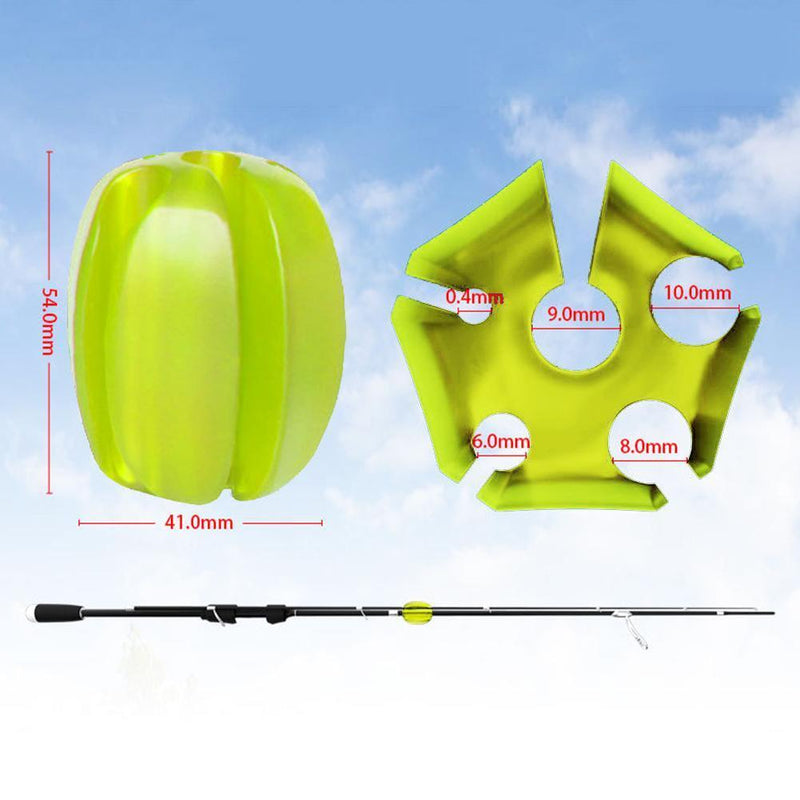 Fishing Rod Protection Egg Anti-Scratch Fishing Pole Puller (Light Green)