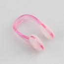 Soft Silicone Swimming Earplugs Nose Clip Diving Surfing Nose Clips (Pink) Newly