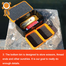 2 Compartments Live Bait Box Breathable Earthworm Red Worms Lure Storage Ca