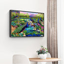Full Round Diamond Painting Flowers and Peacocks Rhinestone Mosaic Home Wall Art