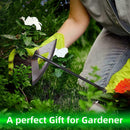 1x All steel Hardened Hollow Hoe Handheld Weeding Rake Vegetables Planting J6T2