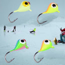 6Pcs Winter Ice Fishing Jig Head Barbed Hooks Lure Tackle Bait Set 15mm/1.1 B7H7