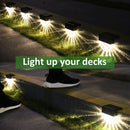 Rechargeable LED Acrylic Shell Solar RGB Waterproof Color Warm White Stair Lamp