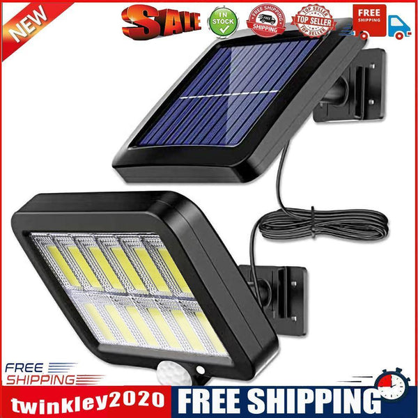 LED Outdoor Solar Garden Waterproof PIR Motion Sensor Wall Light (120COB A)