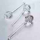 6  Honey Spoon Glass Honey Dipper Stick Syrup Dispenser For Honey Server M3N8