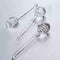 6  Honey Spoon Glass Honey Dipper Stick Syrup Dispenser For Honey Server M3N8