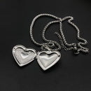 pcs Gift Chain Lover Jewelry Heart Shaped Pendant Necklace Photo Picture Locket