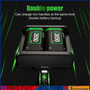 For Xbox Series X Controller Battery Charger with 2x2650 mAh Battery Packs