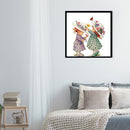 Oil Paint by Numbers Two Girls Canvas Artwork Living Room Picture Art Decoration