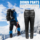 Outdoor Windproof Drawstring Down Pants Skiing Thickened Climbing Warm Trousers