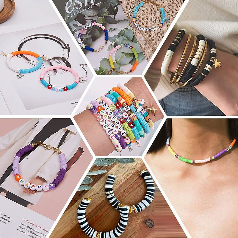 Making Beads Bracelet Kit Necklace Earrings Handmade Loose Spacer Bead