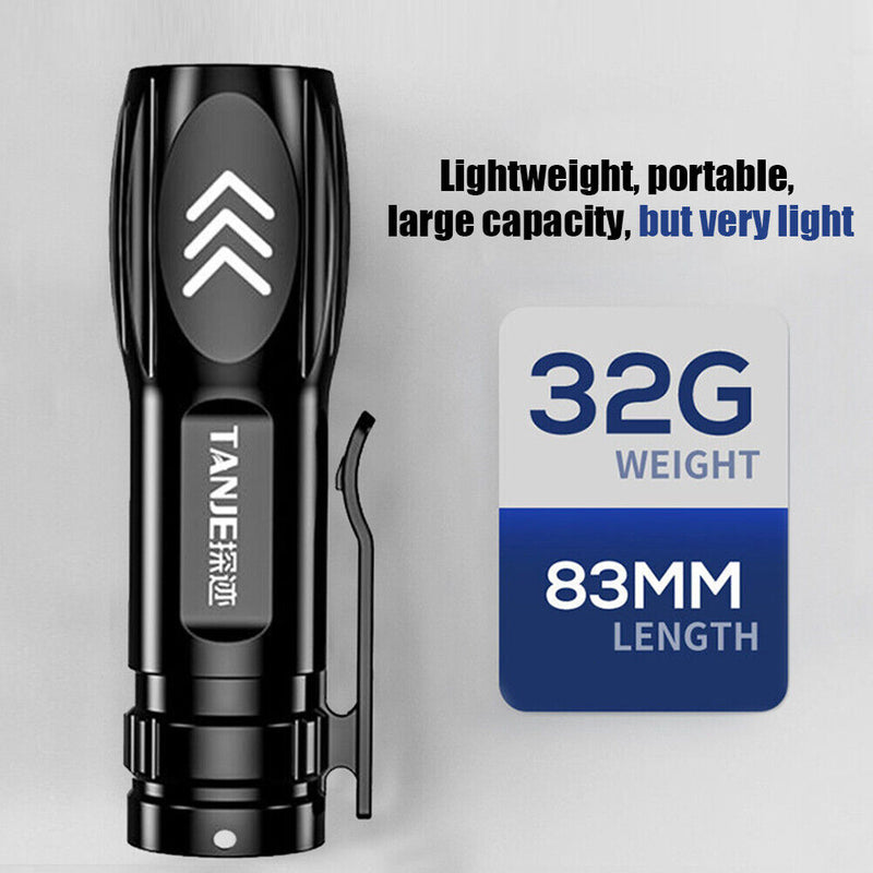 Rechargeable Portable LED Flashlight Powerful Torch for Outdoor Hiking Camp