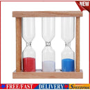 1/3/5 Minutes Wood Frame Hourglass Sandglass Sand Clock Timer Random Color