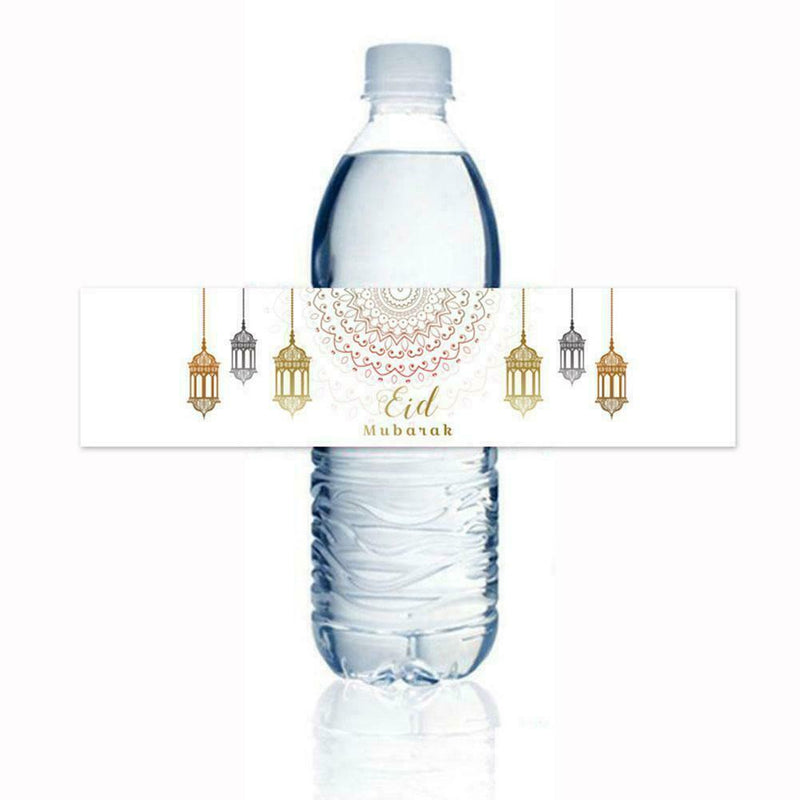 5 Eid al-Fitr mineral water bottle stickers rectangular stickers seal F0I1