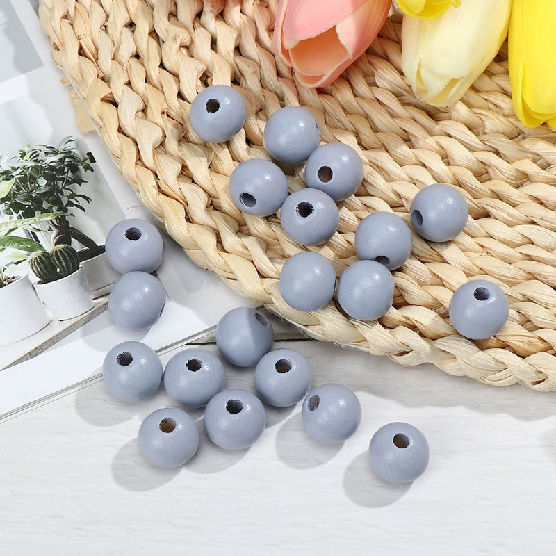 DIY Round Wooden Beads Spacer Loose Beads Jewelry Making Beaded Material