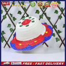 Hand-painted Beach Girls Caps Foldable Travel Panama Cap Stage Performance Props