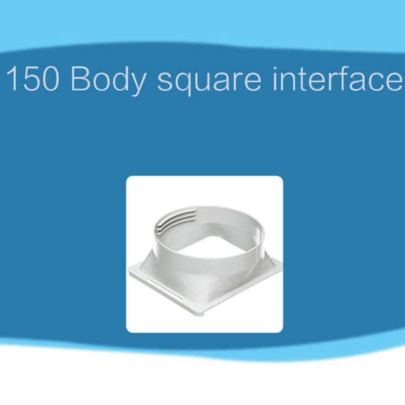 Square Portable Air Conditioner Exhaust Duct Interface Pipe Tube Connector Newly