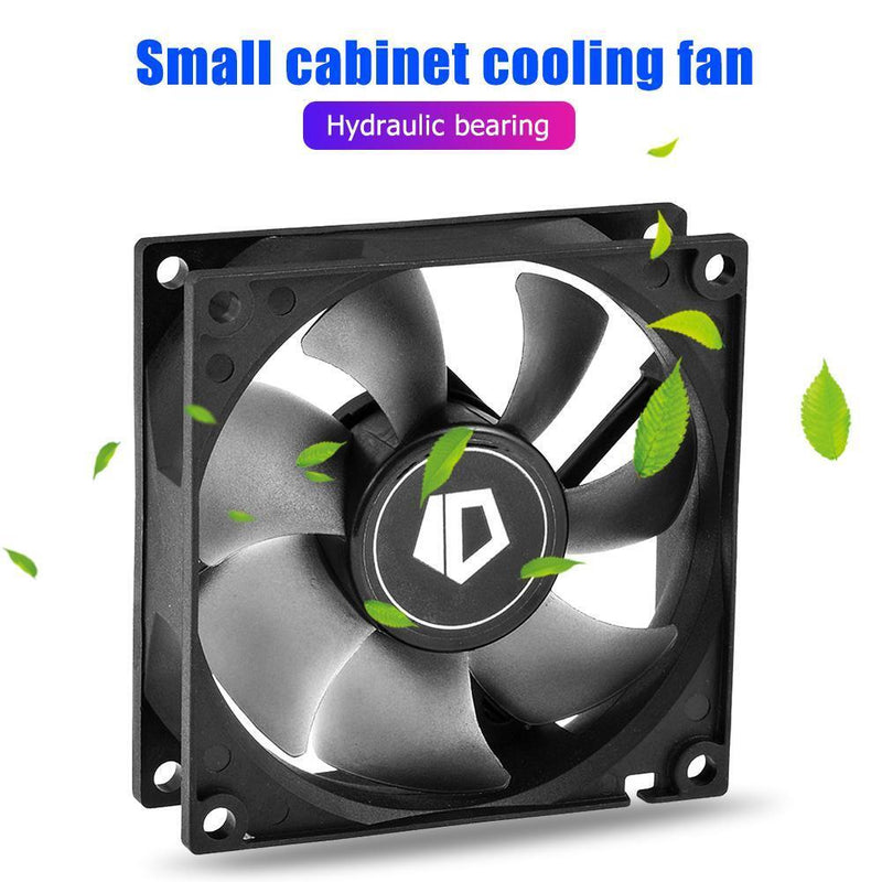 ID-COOLING NO-8025-SD 3-Pin Silent Radiator Desktop PC Case Small Cooling Fan