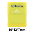 V1.966 Free McBoot 8MB Memory Cards for Sony PS2 Game Data Console (Yellow)