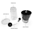 Manual Coffee Grinder Adjustable Knob Setting Coffee Bean Mill Stainless Steel
