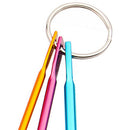 Fashion Mini DIY Crafts Tools Crochet Hooks Keychain Knitting Needles Aluminum