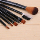7pcs Makeup Brushes Professional Cosmetics Foundation Brush Face(Black)