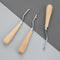1PC Crochet Hook Wood Handle Carpet Repair Latch Crochet Needle Knitting Craft~