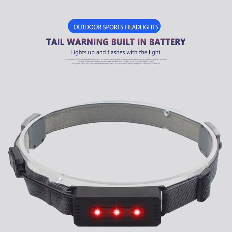 Waterproof LED COB Work Light Outdoor Cycling Camp Running Head Torch Headlamp