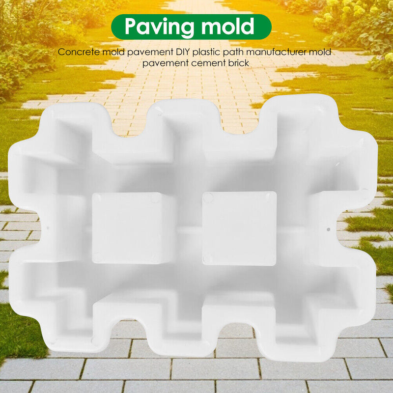 Garden Pavement Mould DIY Path Maker Manually Paving Concrete Cement Brick Mold