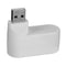 Mini Rotatable 3 Port USB Hub U Disk Reader Splitter for PC (USB 2.0 White)