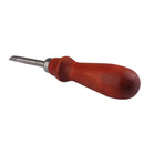 DIY Leather Craft Edge Skiving Beveling Cutting Tool with Wood Handle 1.5mm