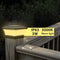 LED Solar Column Light Waterproof Pillar Night Lamp Garden Fence Decor (B)