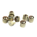 8pcs Copper Car Tire Valve Stem Air Caps Wheel Tyre Valve Caps Dust Covers Newly