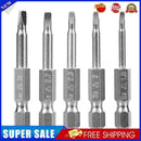 5pcs Triangular Screw Bits Magnetic Electric Screwdriver Bits Hand Tool Set