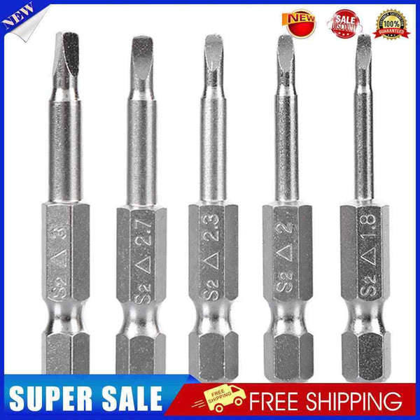 5pcs Triangular Screw Bits Magnetic Electric Screwdriver Bits Hand Tool Set
