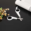 Pet Nail Toe Clipper Scissors Stainless Steel Dog Claw Cutter(White Black)