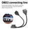 16-pin Right Angle OBD2 Splitter 1 for 2 Y Cable OBDII Extension Line(30cm)