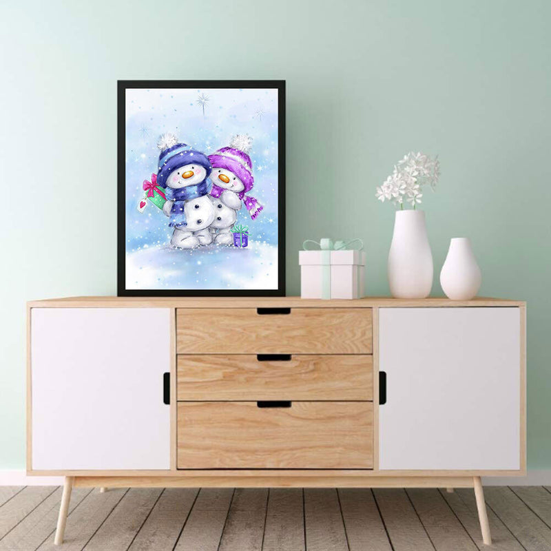 Snowman 5D DIY Diamond Painting Kits Full Round Drill Wall Decor Craft (A5724