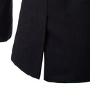 Men's  Outerwear Winter Pea Overcoat Double Breasted Trench Coats Black L