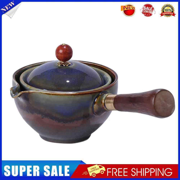 Portable Chinese Gongfu Kung Fu Tea Set Rotating Ceramic Teapot Teaware (G)