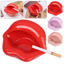 Fashion Home Office Creative Cigar Ashtray Lips Shape Ceramic Ashtrays