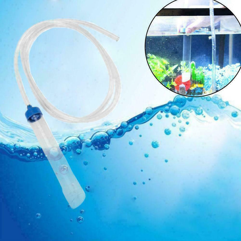 Aquarium Fish Tank Gravel Cleaner Syphon Water Changer Siphon Hose M6J6 Q1J2
