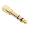 3.5mm Stereo Female to 6.35mm Male Mono Audio Adapter Plug Newly