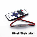 Inline Mini RF Wireless Remote Controller LED Strip Light Switch Dimmer