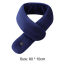 Electric Heated Scarf USB Intelligent Neck Warmer for Cycling Camping (Blue)